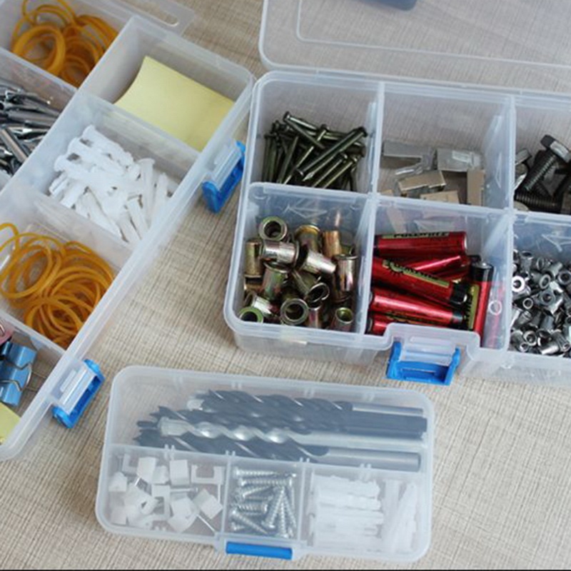 Plastic Detachable Adjustable Components Compartment Storage Organizer Parts Boxes Cases Container