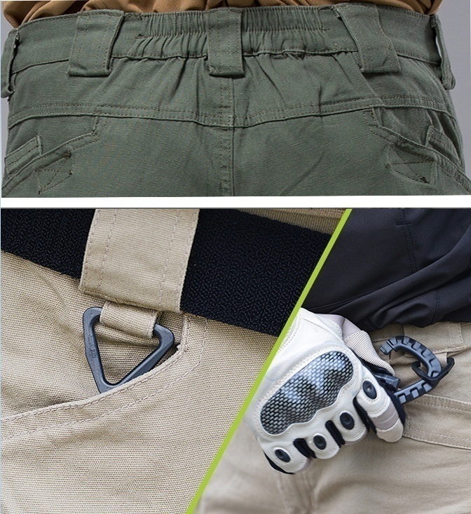 Men&apos;s Waterproof Outdoor Tactical Trousers Multi-pocket Breathable Work Pants Cargo Pants