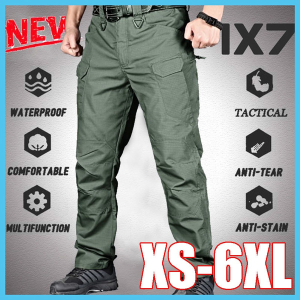Men&apos;s Waterproof Outdoor Tactical Trousers Multi-pocket Breathable Work Pants Cargo Pants
