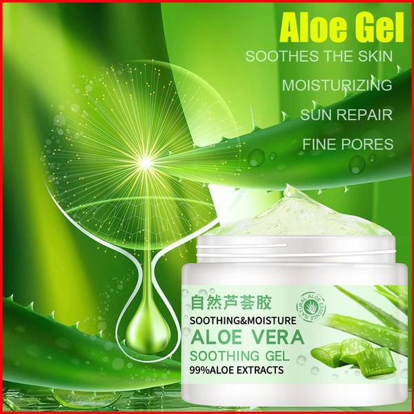 Aloe Vera Organic Gel with 99% Pure & Natural Aloe Extract Acne  Face Cream Moisturizing Anti Acne Kill