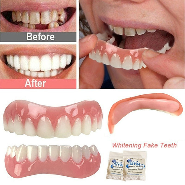 Teeth Set Comfortable Whitening Teeth Dentures Dentures Silicone Smile Veneers