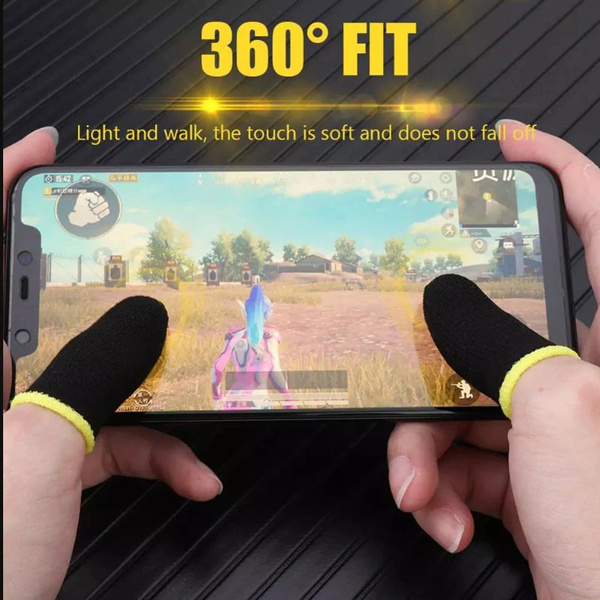 5PC Gaming Finger Sleeve Game Controller Gloves Breathable Fingertips For Mobile Games