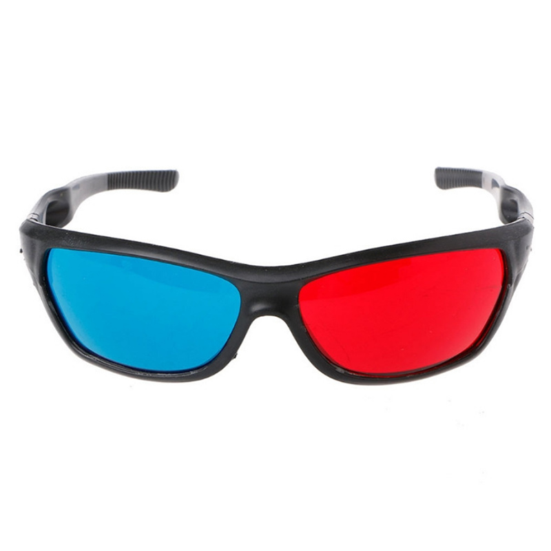 3D Glasses Universal White Frame Red Blue Anaglyph 3D Glasses For Movie Game DVD Video TV