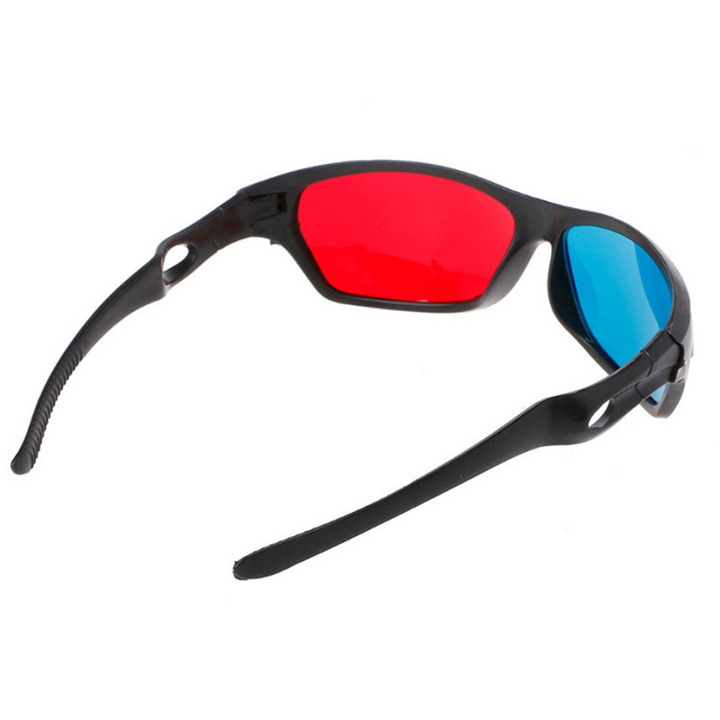 3D Glasses Universal White Frame Red Blue Anaglyph 3D Glasses For Movie Game DVD Video TV