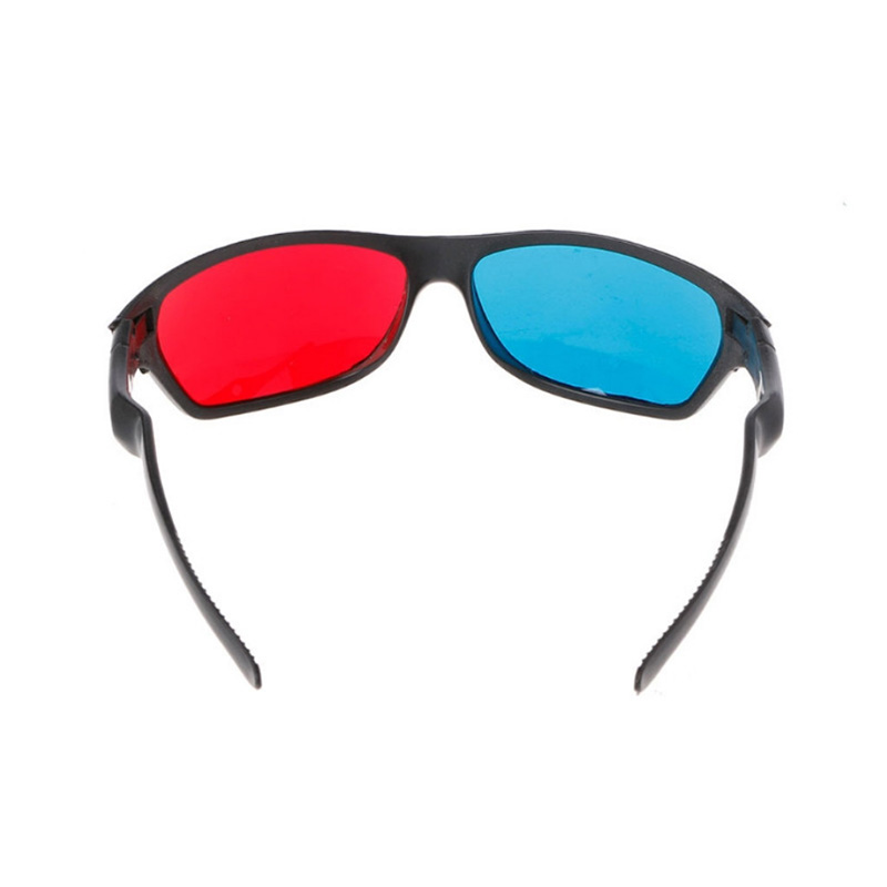 3D Glasses Universal White Frame Red Blue Anaglyph 3D Glasses For Movie Game DVD Video TV