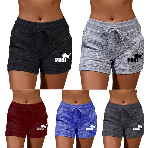 New Fashion Women's Quick-drying Yoga Pants Sports High Waist Drawstring Shorts Casual Stretch Shorts Fitness Running Shorts