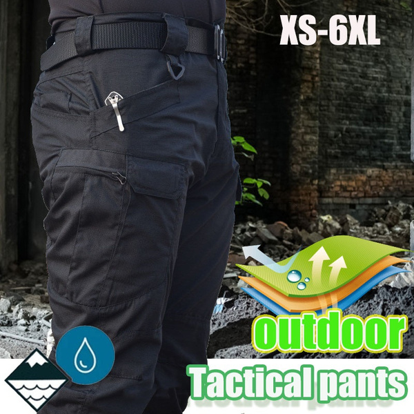 High Quality New IX7 Men's Waterproof Tactical Pants Army Users Outside Sports Hiking Pants Slim Special Forces Tactical Pants Multi-pocket