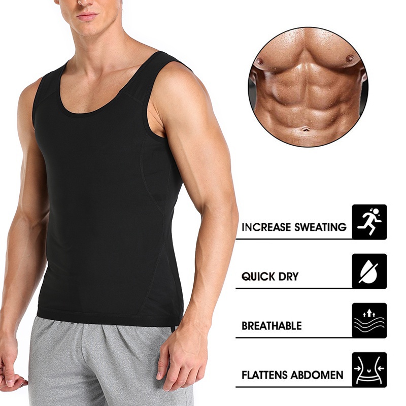 Men&Women Neoprene Sweat Sauna Vest Body Shapers Vest Waist Trainer Slimming Tank Top Shapewear Corset Gym Underwear Women Fat Burn