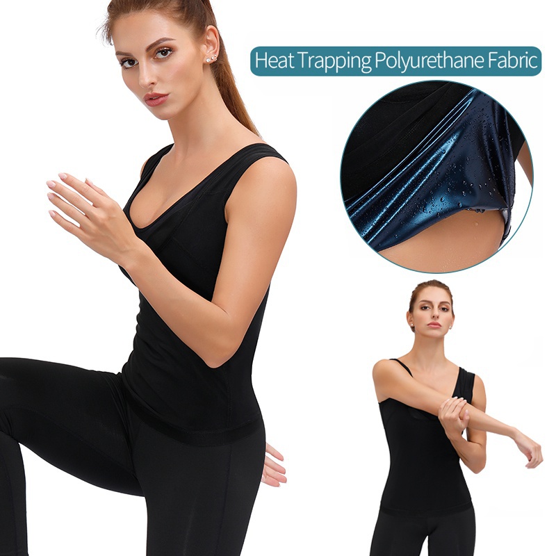 Men&Women Neoprene Sweat Sauna Vest Body Shapers Vest Waist Trainer Slimming Tank Top Shapewear Corset Gym Underwear Women Fat Burn