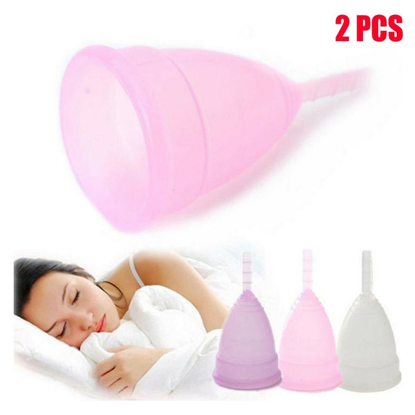 2Pcs Copas Mestruales Menstrual Cup Female Women Menstruatie Cup Medical Grade Silicone Feminine Hygiene Coletor Menstrual Heath Care Tool