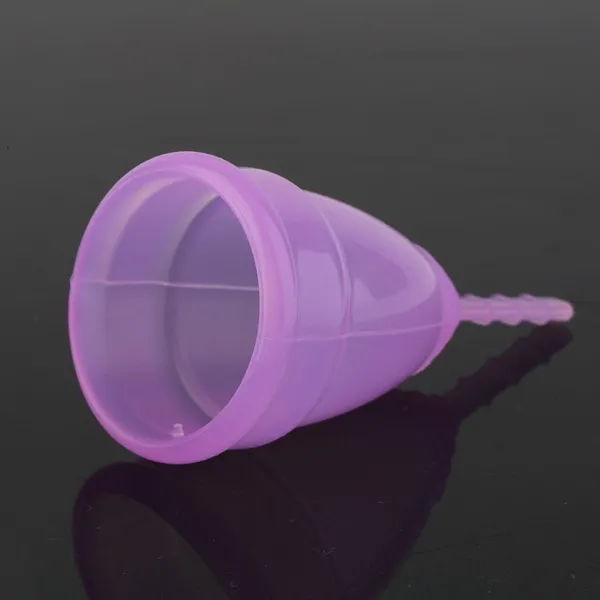 2pcs Silicone Menstrual Cup No Leak Safe Comfortable Women Menstrual Cup Reusable Soft Menstrual Period Cup