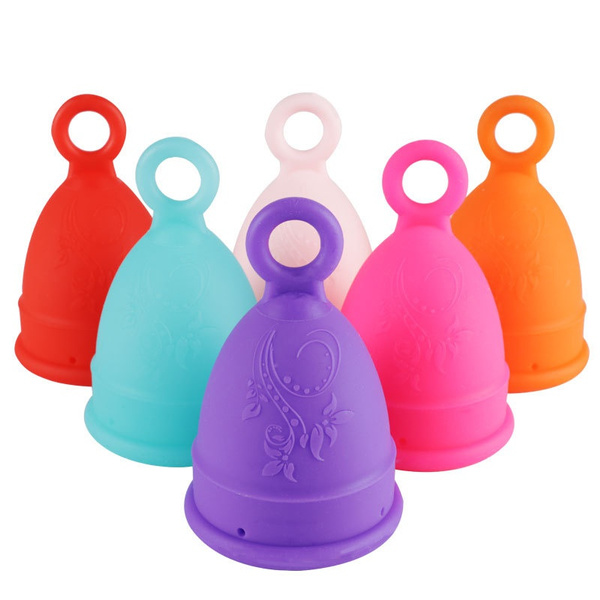 2pc Silicone Menstrual Cup Foldable Silicone Cup for Women Clean Menstrual Period Cup Lady Menstrual Collector Jygiene Care