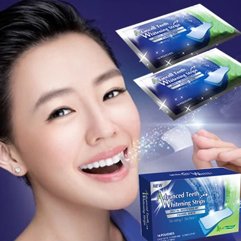 New style whitening paste 28 pieces of Advanced Teeth Whitening Strips tooth whitening paste