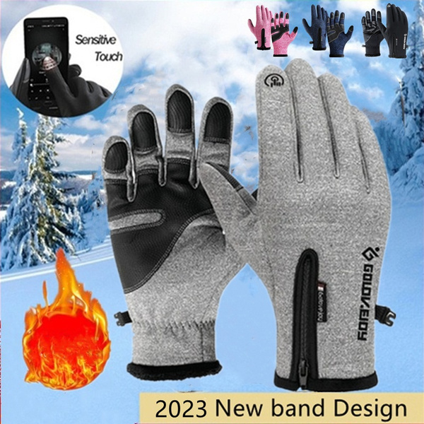 Winter Gloves For Men WomenTouchscreen Gloves Cold Weather Windproof Gloves Fashion Unisex Fleece Mittens Outdoor Sports Gloves Warm Thermal
