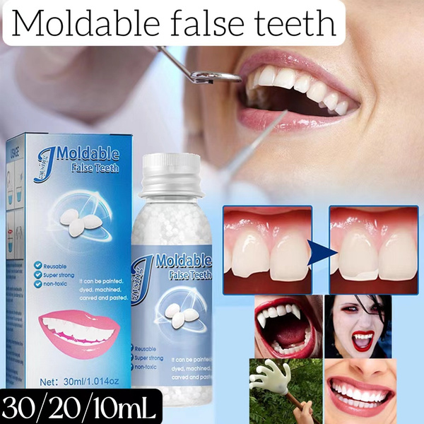 30ml Temporary Tooth Repair Kit False Teeth Solid Glue Denture For Missing Broken Teeth Moldable Tooth Filling False Teeth Tool