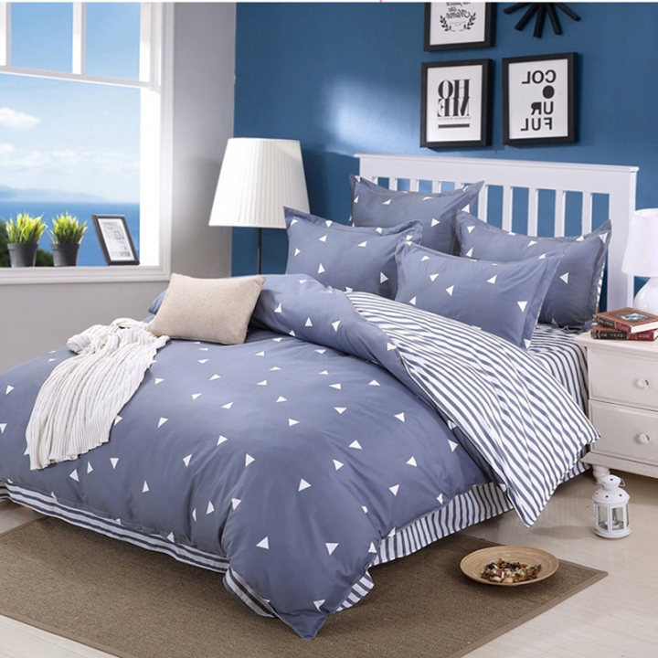 4pcs Bedding Set Queen Double Bed Size Bedclothes Comforter Duvet