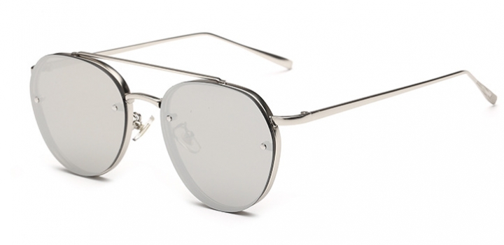 Oversized New Fashion Retro Metal Women Gradient Mirror Ocean Color Driven Sunglasses Male Female