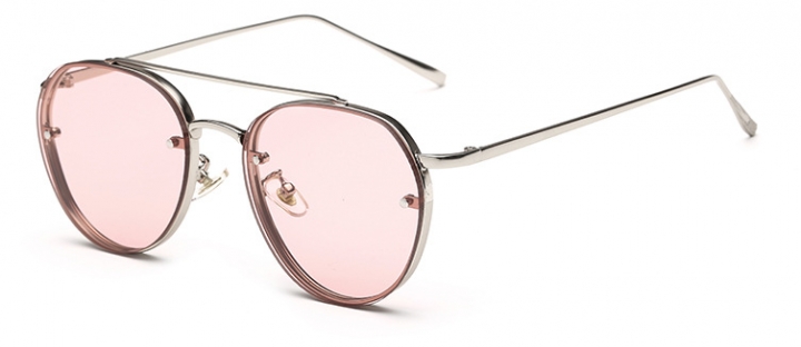Oversized New Fashion Retro Metal Women Gradient Mirror Ocean Color Driven Sunglasses Male Female