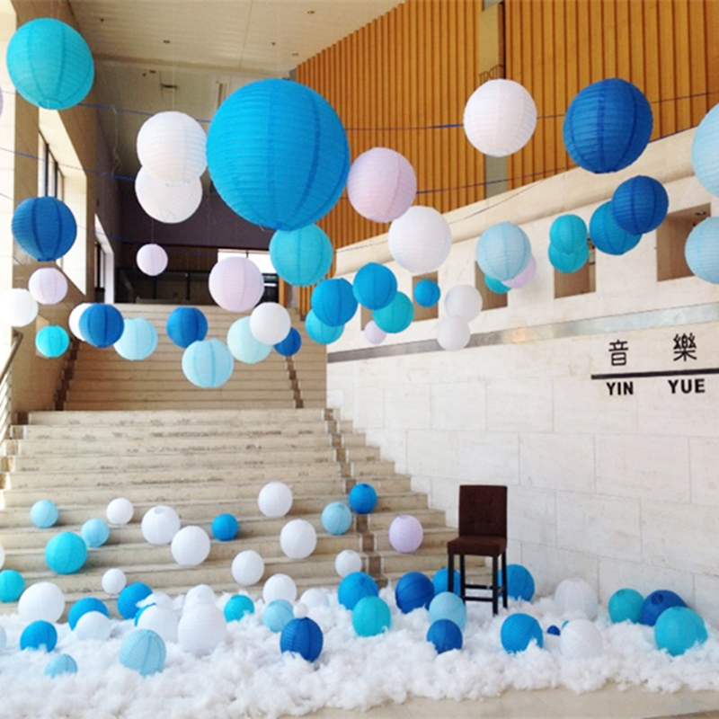 10 PCs Diameter 6" 8" 10" 12" 14" 16" Chinese Lamp Wedding Christmas Holiday Party Decorations Paper lanterns