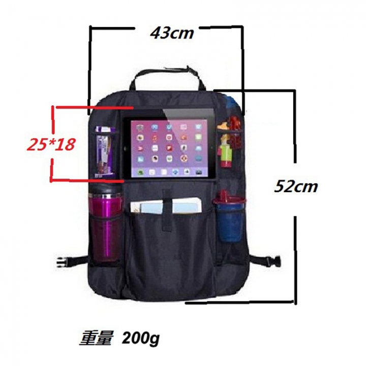 Car Backseat back pocket Kids and Toddlers with Tablet Holder for IPad Kick Mat Backseat Protector