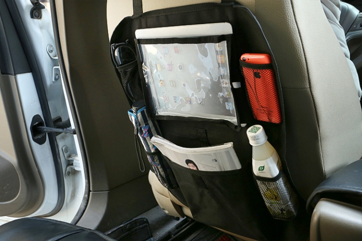 Car Backseat back pocket Kids and Toddlers with Tablet Holder for IPad Kick Mat Backseat Protector