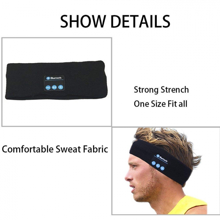 Wireless Bluetooth Music Headband Stereo Headband Headphones fitness Sport Running Yoga Sleeping