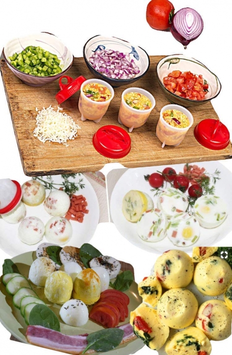 6 pcs Silicone Egg Cooker makes Hard&amp;Soft boiled eggs, BPA Free, No Shell,AS SEEN ON TV