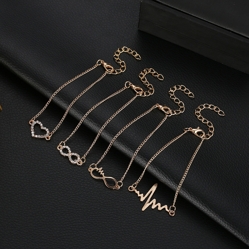 MONDAY 4 Pcs Womens Bracelets Set Adjustable Jewelry Gift Fashion Bangles for Ladies
