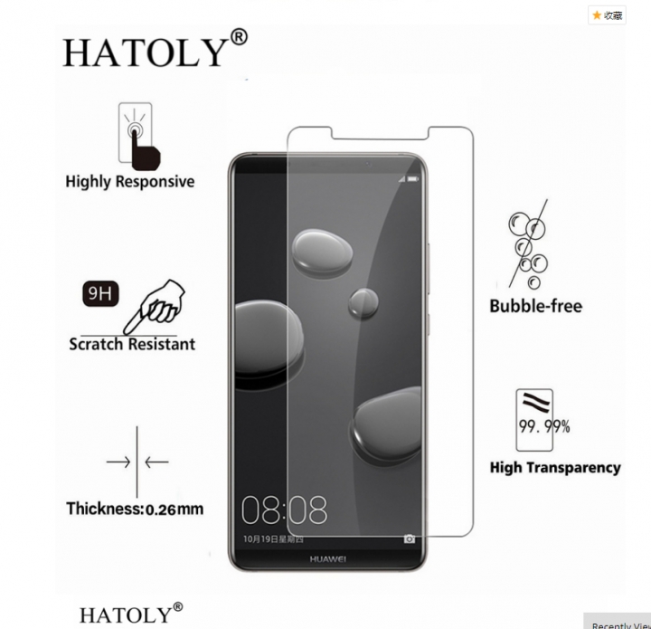 Huawei Mate 10 Pro toughened glass screen protector screen protection film