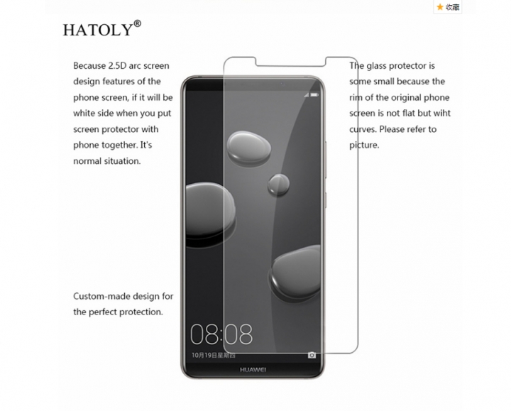 Huawei Mate 10 Pro toughened glass screen protector screen protection film