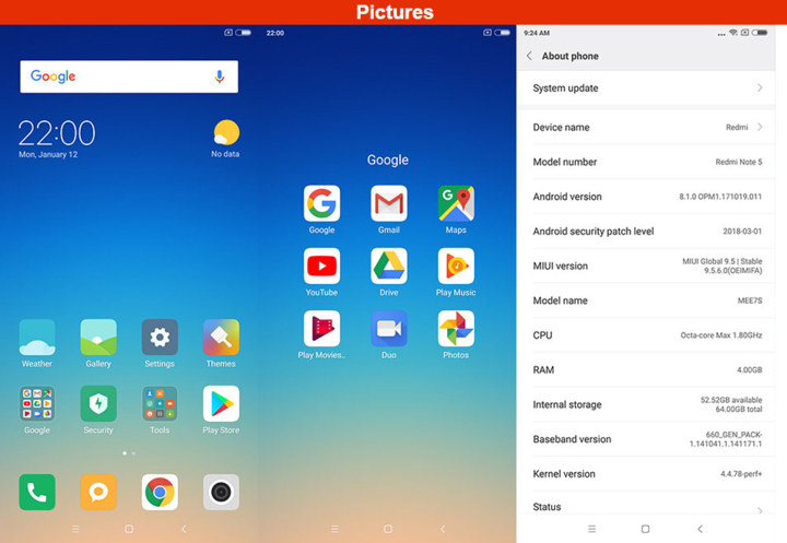 Original Xiaomi Redmi Note 5 4GB 64GB Mobile Phone Snapdragon S636 Octa Core 4000mAh