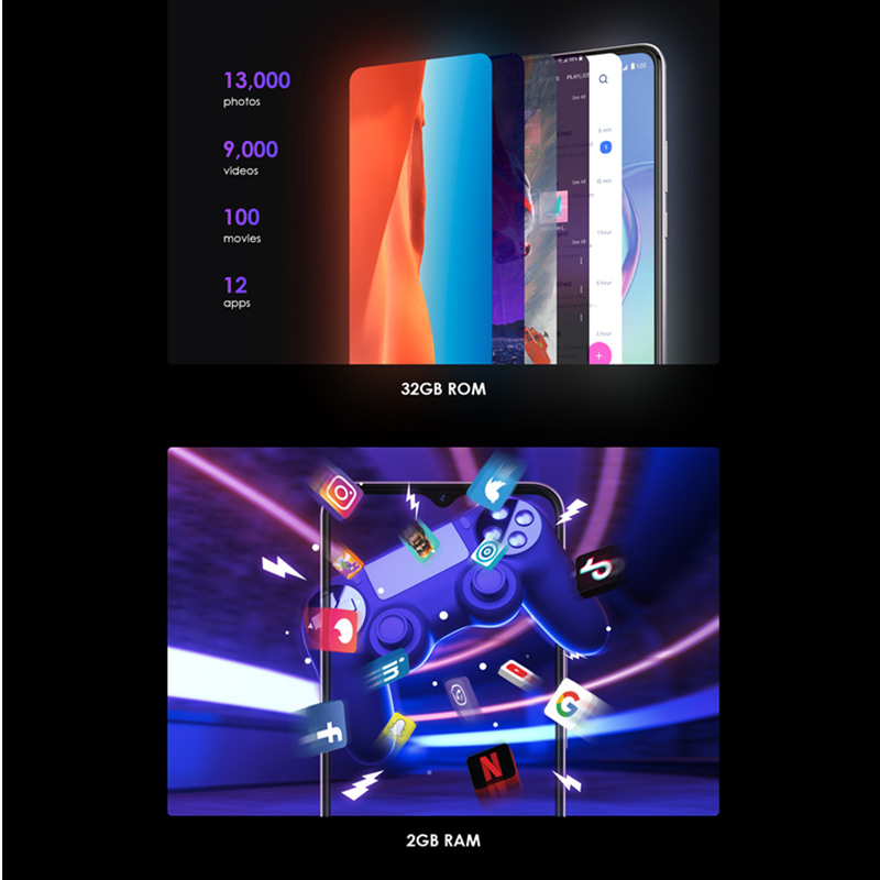 itel P37 32GB+2GB 6.5"HD+ 8MP AI Dual Camera 5000mAh Dual SIM Smart Phones