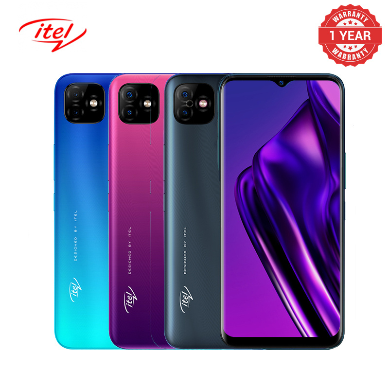 itel P36 16GB+1GB RAM 6.5"HD+ 8MP Dual Rear 8MP Front Camera 5000mAh Dual SIM Smart Phones