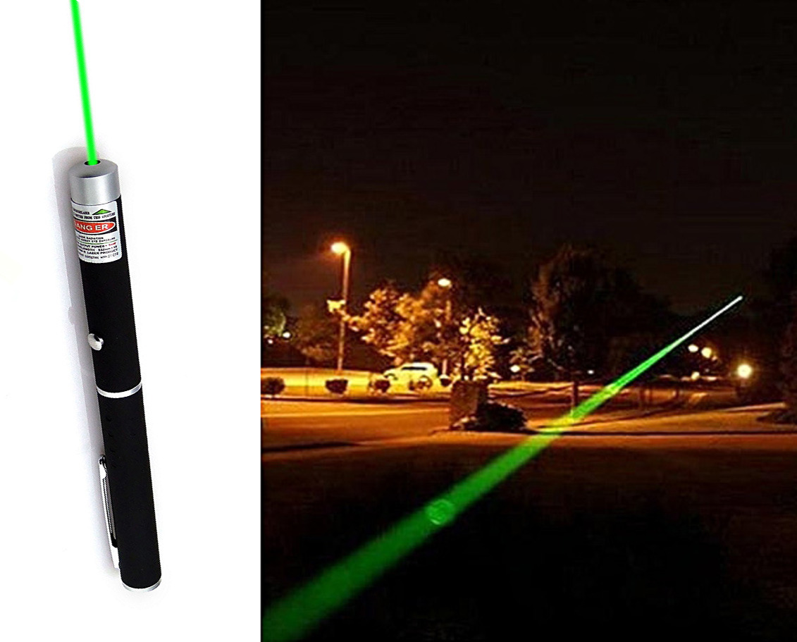 Laser Pointer Pen Lazer 532nm Visible Beam Light 5MW High-Powered Military