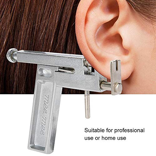 Professional Ear Body Nose Piercing Gun Machine Tool Kit Set + 2Pcs Caflon Studs