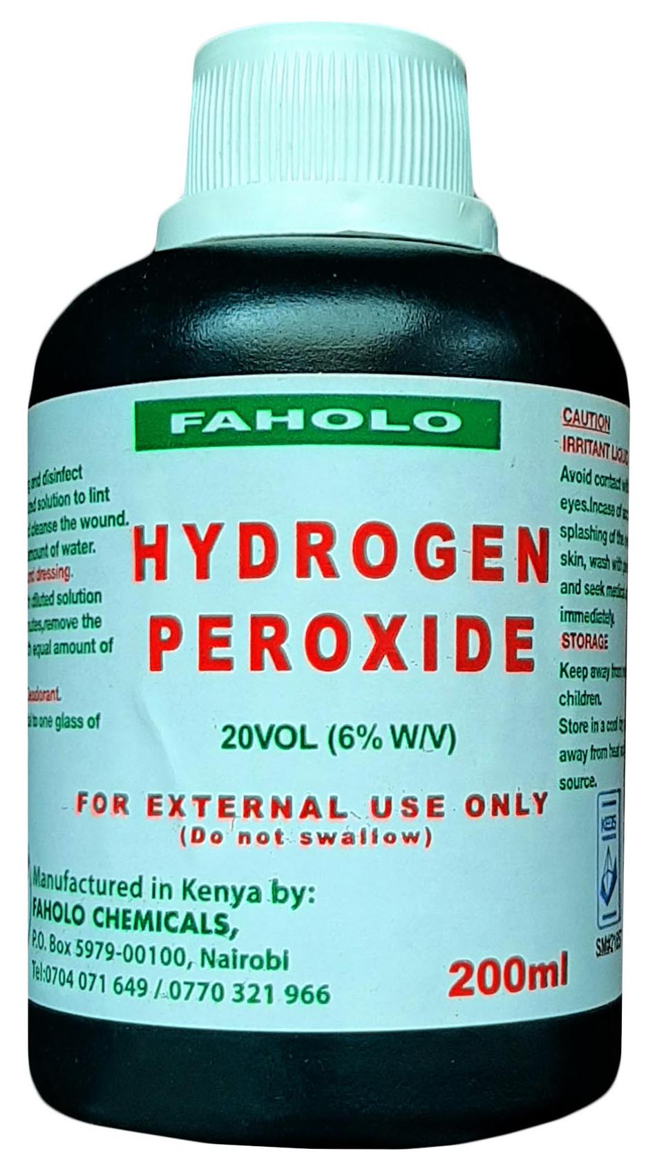 Hydrogen Peroxide Solution First Aid Antiseptic Disinfectant &amp; Cleaning Wounds
