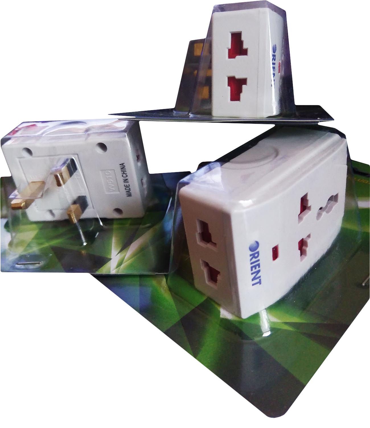 3-Outlets Power Multi Plug Adaptor With Indicator 13A