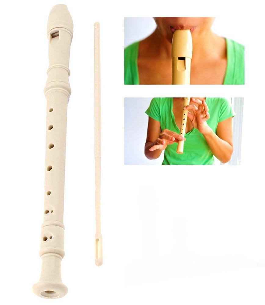 Professional Woodnote Ivory Color 8 Holes Soprano Recorder Flute