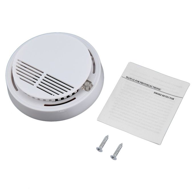 Smoke Detector Home Security System Fire Detector Alarm + 9V Battery Tester CO Carbon Monoxide Gas Sensor