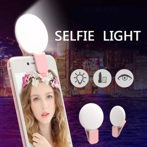 Ring Light Rechargeable Selfie LED Camera Mini Q Light With 3 Levels
