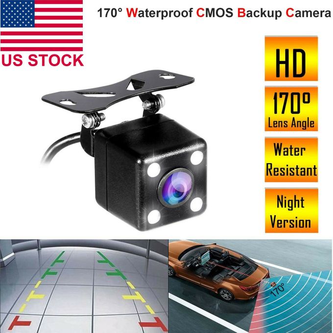 Car Rear View Reverse Backup Camera Night Vision Parking 170° Waterproof