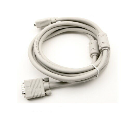 Premium Quality VGA Male To Male Super Thick Cable - Compatible for PC, laptop, projector, LCD TVs