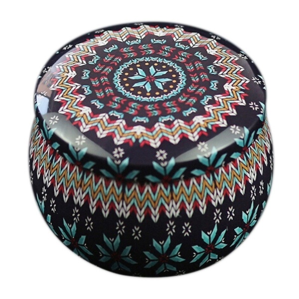 Lovely Mini Tin Candy Box Gift Jewelry Tin Box Cookie Candy Tea Storage Round Drum Tinplate Box