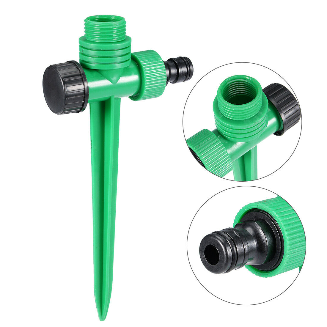 Garden Sprinkler Spike G1/2 Female G3/4 Male Thread Stake Pin Water Hose Connector Automatic Kit
