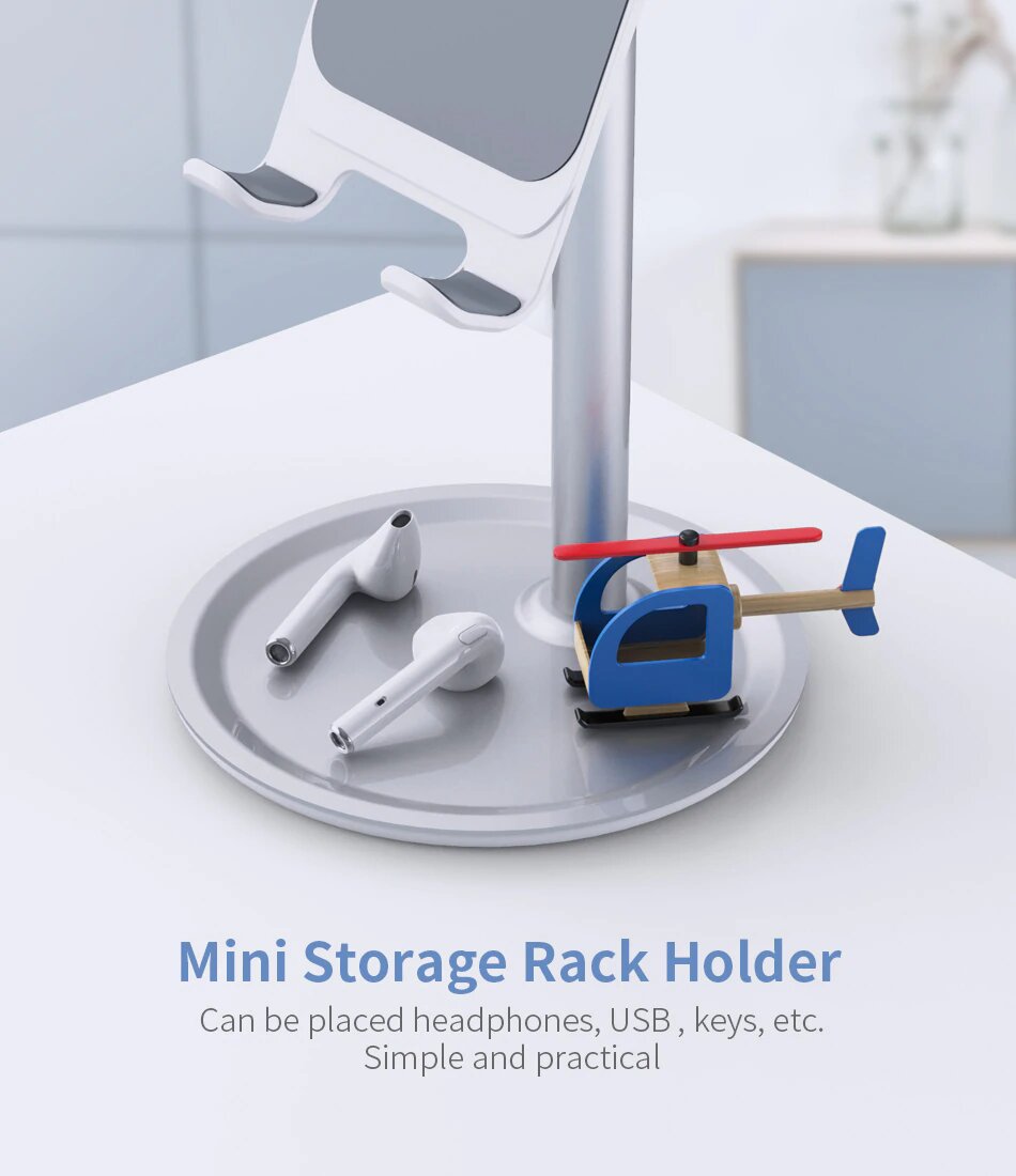 Cell Phone Tablet Stand Angle Adjustable Stand For Desk Aluminium iPad Android