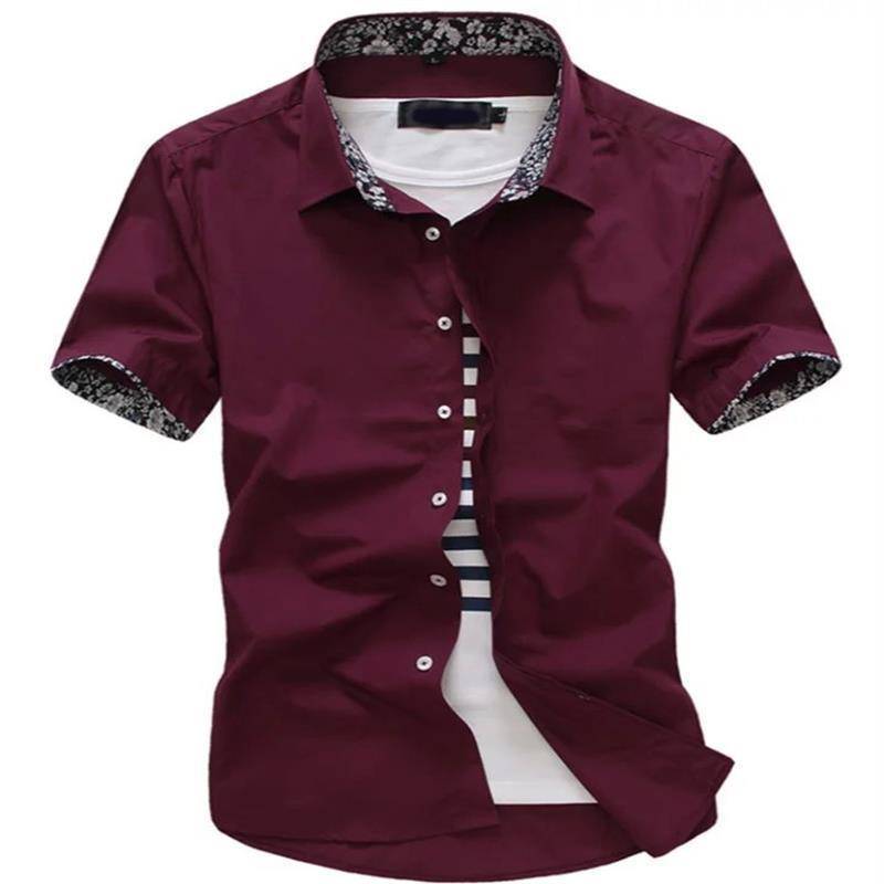 &quot;DUMA&quot; Short sleeve shirt Men summer Leisure Business Professional dress Men&apos;s shirts daily