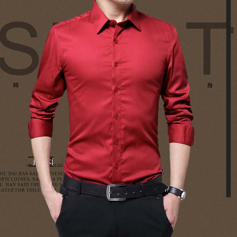 &quot;DUMA&quot; autumn Men Long sleeve shirt Formal wear Career Slim fit men&apos;s shirt