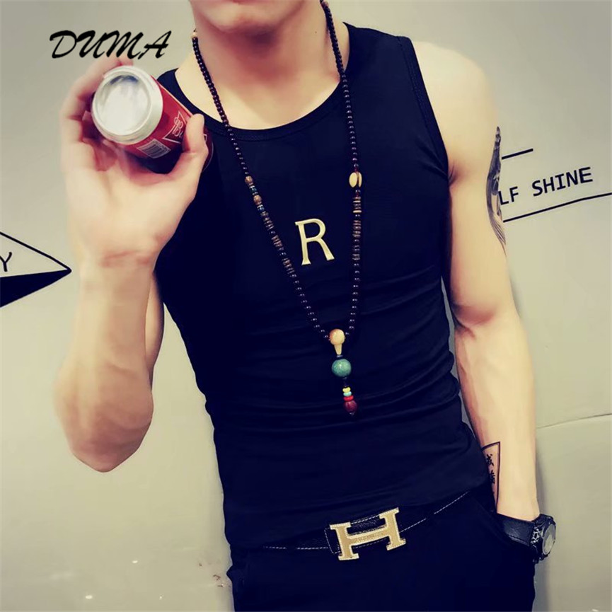 &quot;DUMA&quot; summer Sports vest male Hurdle basketball Tight Leisure Sleeveless Handsome  t-shirt Fitness