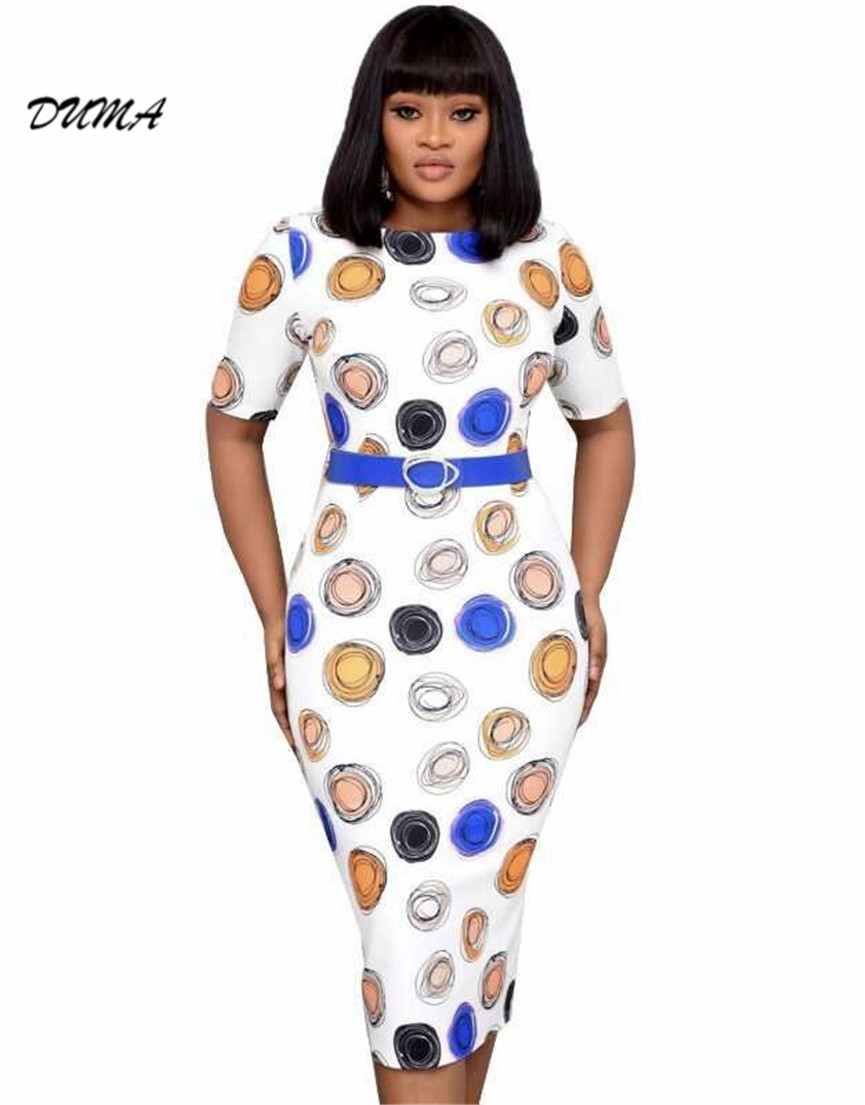 "DUMA" Africa good quality Commute Large size dress fashion popular beautiful Leisure appointment