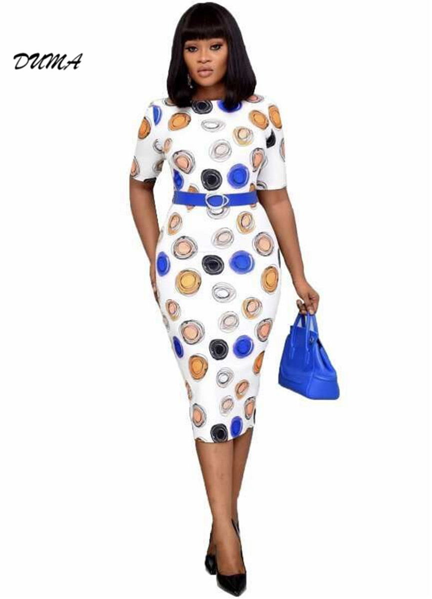 "DUMA" Africa good quality Commute Large size dress fashion popular beautiful Leisure appointment